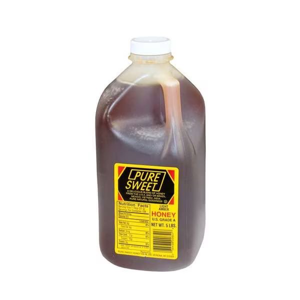 Commodity Light Amber Honey 5lbs, PK6, Commodity Honey, Mfr#: 9012
