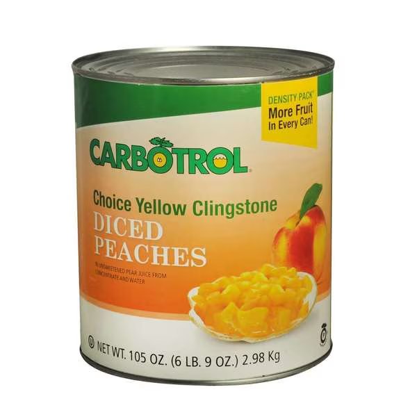 Carbotrol-Diced Peach #10, PK6, Carbotrol, Mfr#: 105400