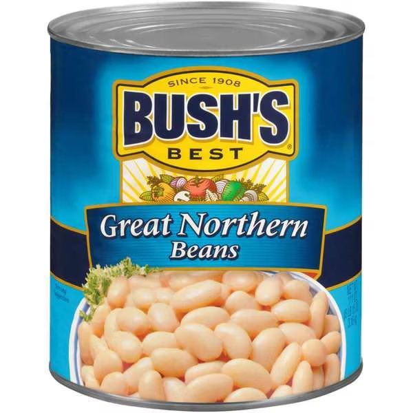 Bush's Best Great Northern Beans #10 Can, PK6, Bushs Best, Mfr#: 01788
