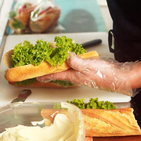Econo Poly, Poly Disposable Gloves, Poly, L, 10000 PK, Clear, Valugards, Mfr#: 303363108