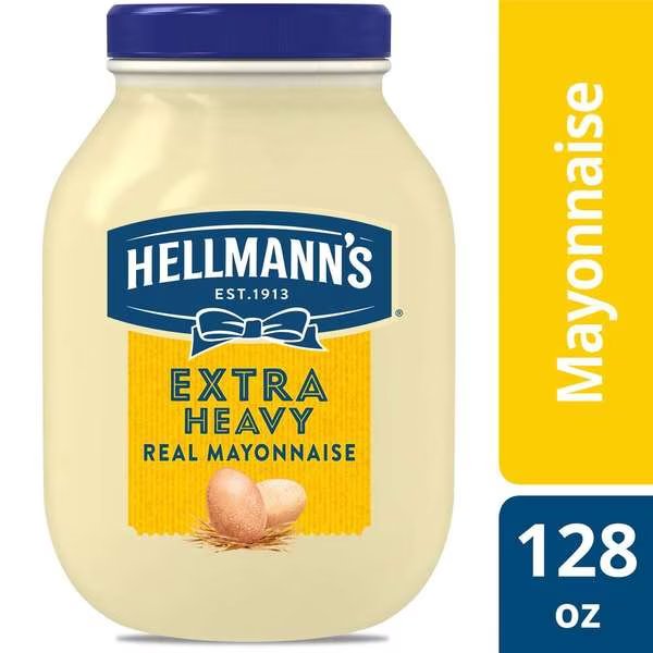 Hellmann's Extra Heavy Plastic Mayonnaise 1 gal., PK4, Hellmanns, Mfr#: 4800126540