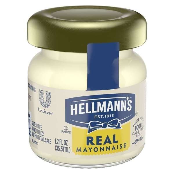 Hellmann's Individual Mayonnaise Jar, PK72, Hellmanns, Mfr#: 4800126596