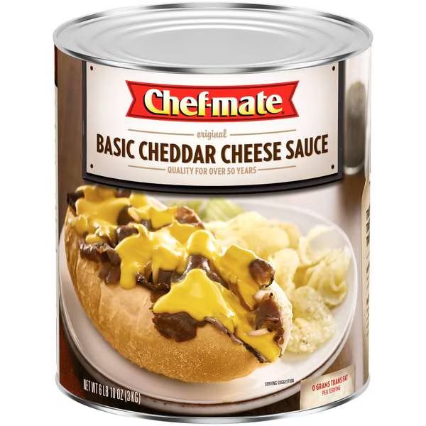 Chef-Mate Basic Cheddar Cheese Sauce 106 oz., PK6, Chef-Mate, Mfr#: 10050000050489