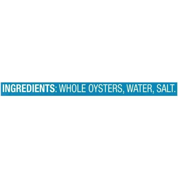 Chicken Of The Sea Whole Oysters 8 oz., PK12, Chicken Of The Sea, Mfr#: 10048000002676