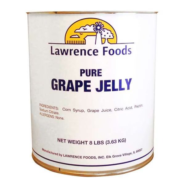 Lawrence Foods Pure Grape Jelly #10 Can, PK6, Lawrence Foods, Mfr#: 117606