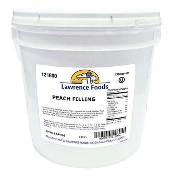Lawrence Foods Deluxe Peach Filling 2 gal. Pail, Lawrence Foods, Mfr#: 121800