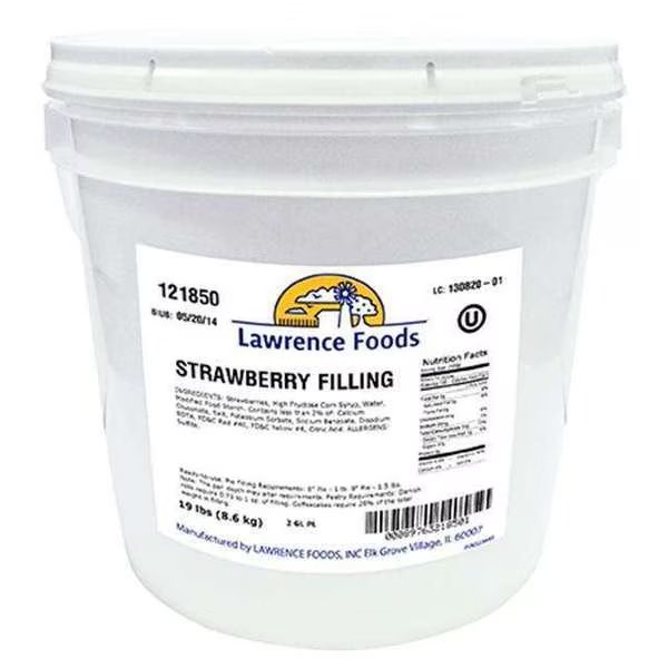 Lawrence Foods Deluxe Strawberry Filling 2 gal. Pail, Lawrence Foods, Mfr#: 121850