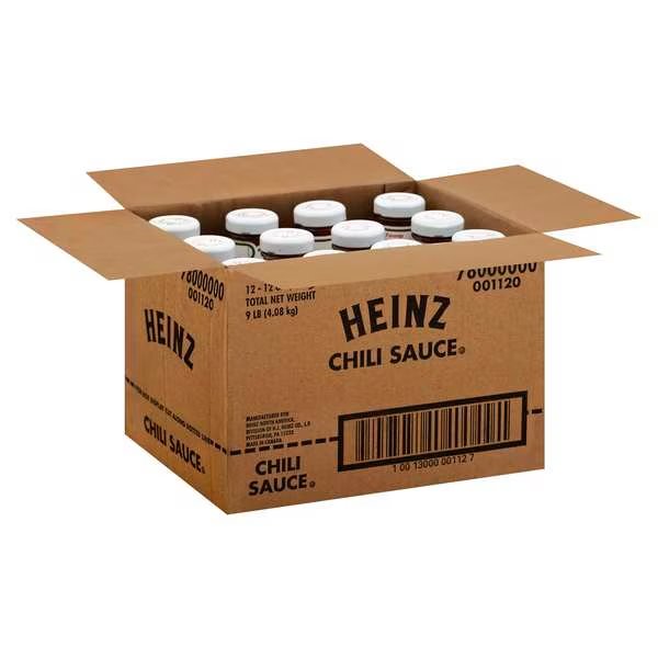 Heinz Chili Sauce 12 oz., PK12, Heinz, Mfr#: 10013000001127