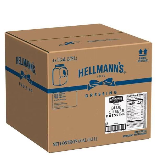 Hellmann's Chunky Bleu Cheese Dressing 1 gal. Jug, PK4, Hellmanns, Mfr#: 84139791