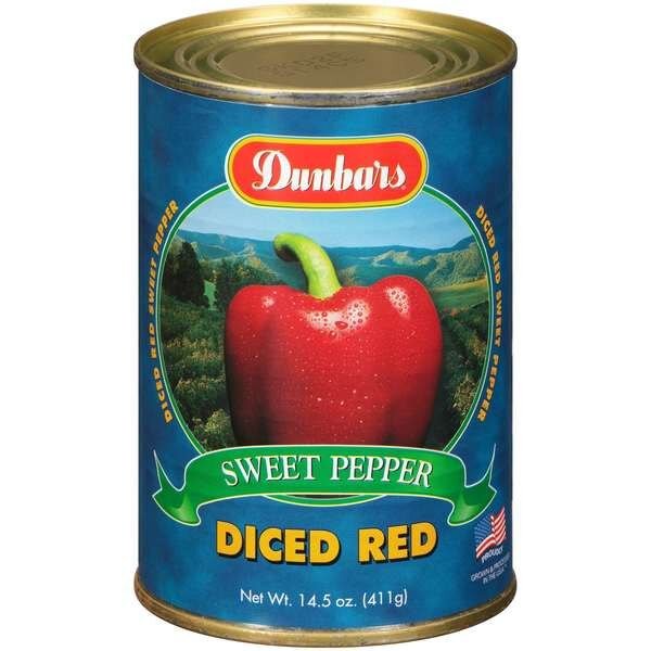 Dunbar Diced Red Peppers 15 oz. Can, PK24, Dunbar, Mfr#: 01014300240001