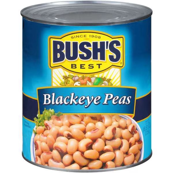 Bush's Best Dry Brine Blackeye Peas #10 Can, PK6, Bushs Best, Mfr#: 01659