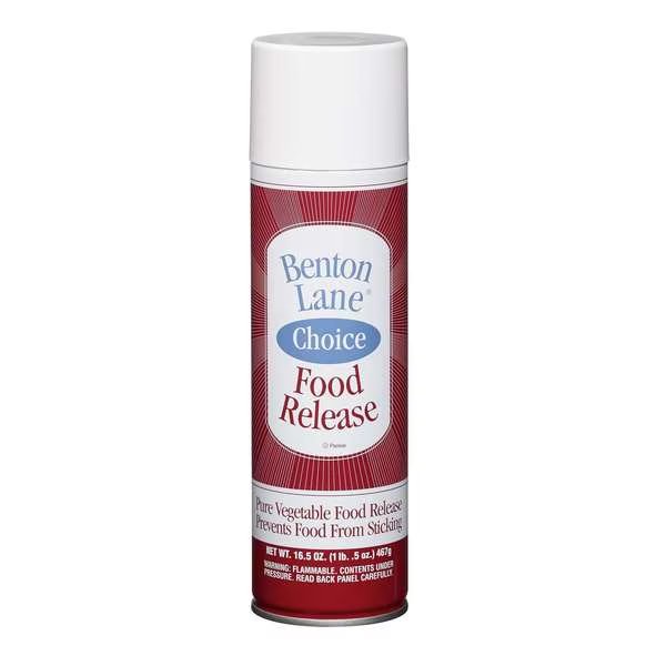 Benton Lane Choice Wb Food Release Pan Spay 16.5 oz. Aerosol, PK6, Benton Lane, Mfr#: 17493