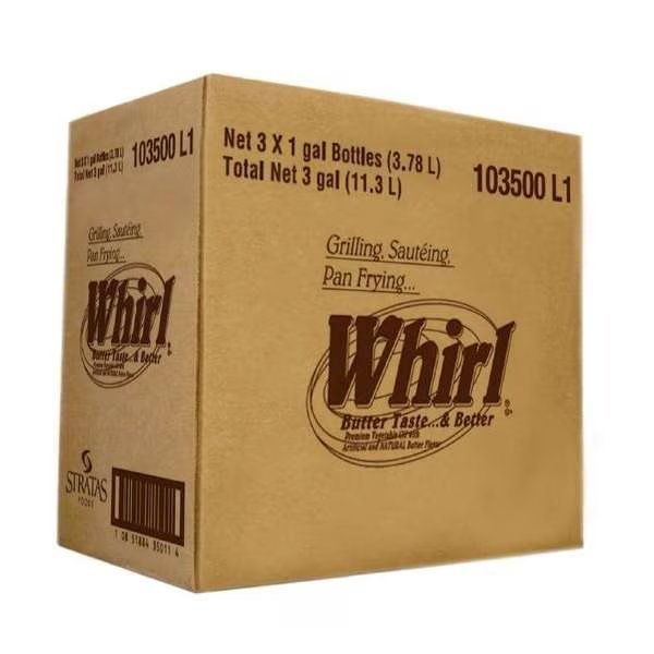 Whirl Butter Flavored Oil 1 gal., PK3, Whirl, Mfr#: 103500 L1