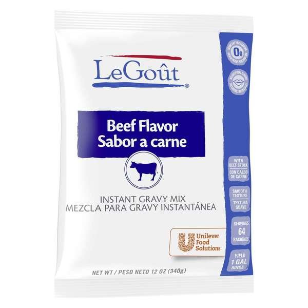 Legout Beef Flavor Instant Gravy Mix 12.16 oz. Bag, PK8, Legout, Mfr#: 84129471