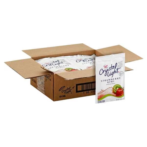 Crystal Light Strawberry Kiwi Beverage Mix Packet Makes 2 gal., PK12, Crystal Light, Mfr#: 83947