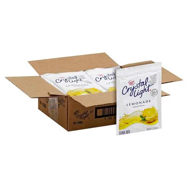 Crystal Light Lemonade Drink Mix 2 oz. Packet, PK12, Crystal Light, Mfr#: 83937