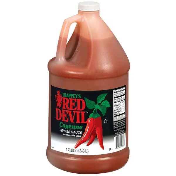 Red Devil Pepper Sauce, PK4, Trappey, Mfr#: 550733