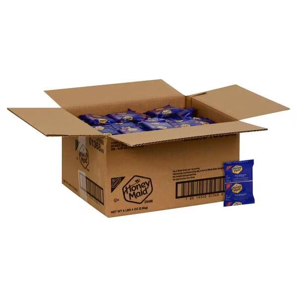 Honey Maid Graham Crackers .5 oz. Bag, PK200, Honey Maid, Mfr#: 01368