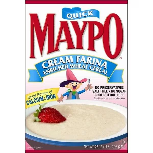 Cereal Maypo Quick Cream Wheat Farina, PK12, Maypo, Mfr#: 43051