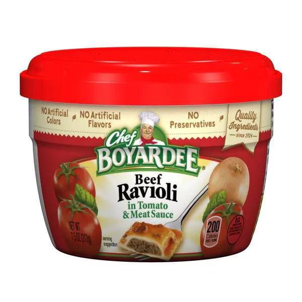Chef Boyardee Beef In Tomato & Meat Sauce Ravioli 7.5 oz., PK12, Chef Boyardee, Mfr#: 6414404709