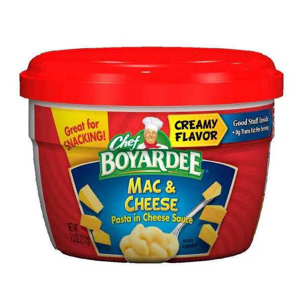 Chef Boyardee Microwavable Macaroni And Cheese 7.5 oz., PK12, Chef Boyardee, Mfr#: 6414404734