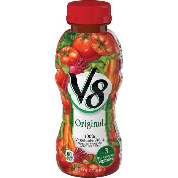 V8 Original Juice 12 oz. Bottle, PK12, V8, Mfr#: 000013804