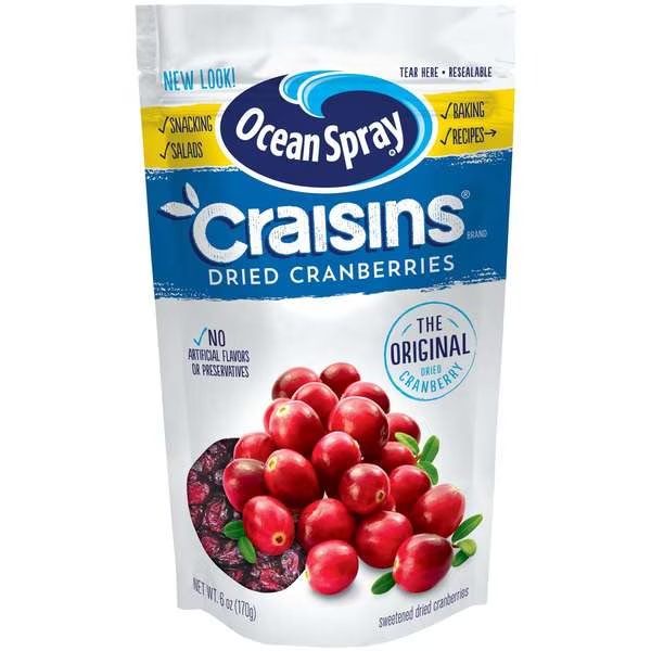 Ocean Spray Sweetened Dried Cranberry Original 6 oz., PK12, Ocean Spray, Mfr#: 00159
