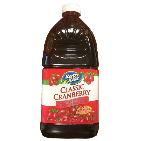 Ruby Kist Foodservice Cranberry Juice Cocktail 64 fl. oz., PK8, Ruby Kist, Mfr#: 1400864RKFS