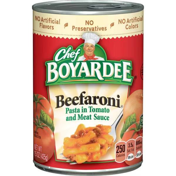 Chef Boyardee Beefaroni, PK24, Chef Boyardee, Mfr#: 6414404302