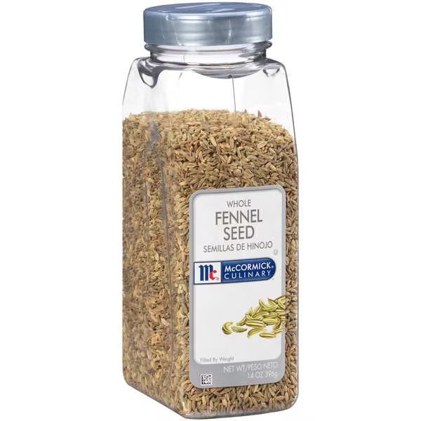 McCormick Fennel Seed Whole 14 oz. Container, PK6, Mccormick, Mfr#: 932428