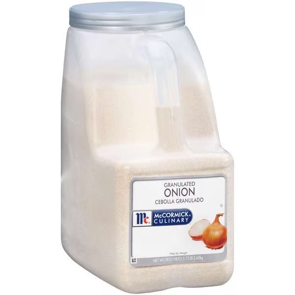 McCormick Onion Granulated 5.75lbs Container, PK3, Mccormick, Mfr#: 932360