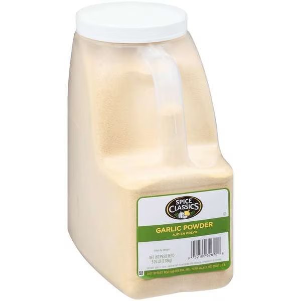 Spice Classics Garlic Powder 5.25lbs, PK3, Spice Classics, Mfr#: 932678
