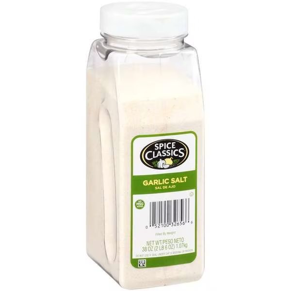 Spice Classics Garlic Salt 38 oz., PK6, Spice Classics, Mfr#: 932656