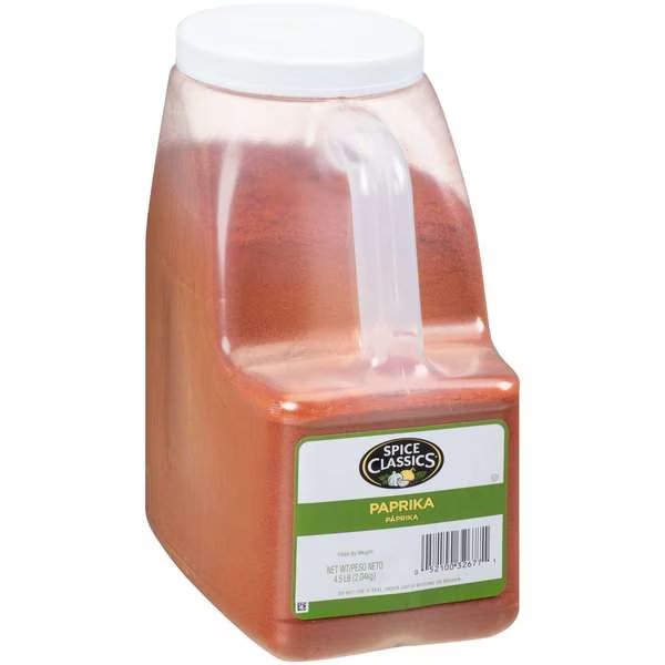 Spice Classics Paprika 4.5lbs, PK3, Spice Classics, Mfr#: 932677