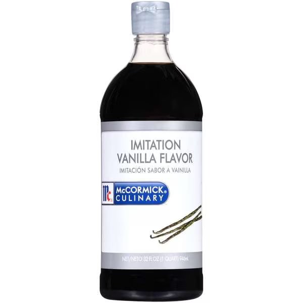 McCormick Culinary Imitation Vanilla Flavor 1 qt. Bottle, PK6, Mccormick, Mfr#: 930607