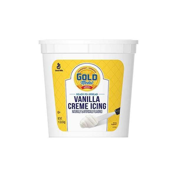 Gold Medal Ready-To-Spread Vanilla Creme Icing 11lbs Tub, PK2, Gold Medal, Mfr#: 16000-11216
