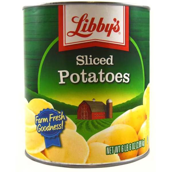 Potato Libby's Sliced 102 oz., PK6, Libbys, Mfr#: F003710096227
