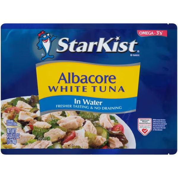 Starkist White Chunk Tuna 43 oz. Pouch, PK6, Starkist, Mfr#: 23910