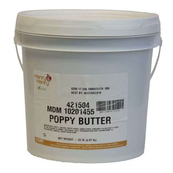 Henry And Henry Heavy Duty Poppy Butter, 22lbs, Henry And Henry, Mfr#: 10201455
