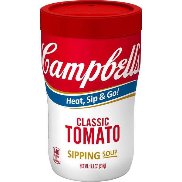 Campbell's On The Go Tomato Ready To Serve Soup 11.1 oz., PK8, Campbells, Mfr#: 000013736