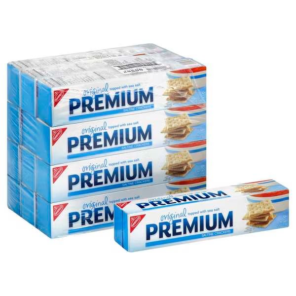 Nabisco Premium Saltine Crackers 4 oz. Box, PK12, Nabisco, Mfr#: 00382