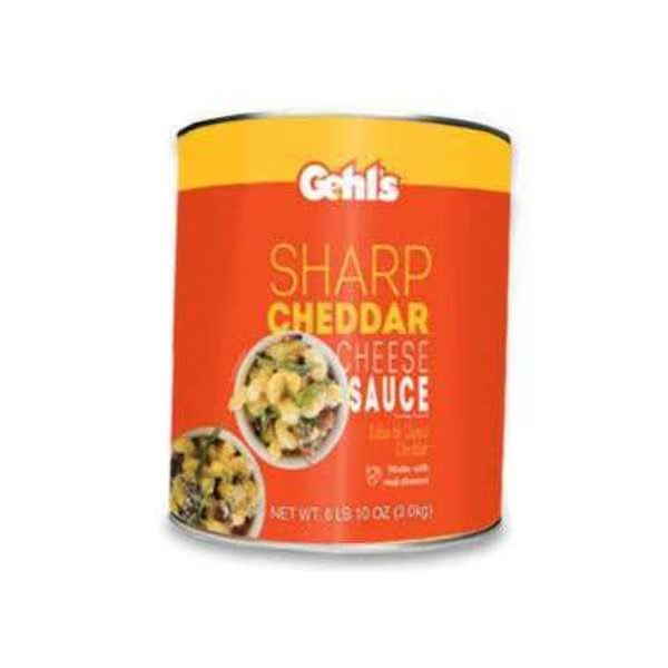 Sharp Cheddar 6 #10 Can 106 oz., PK6, Gehls, Mfr#: G03201