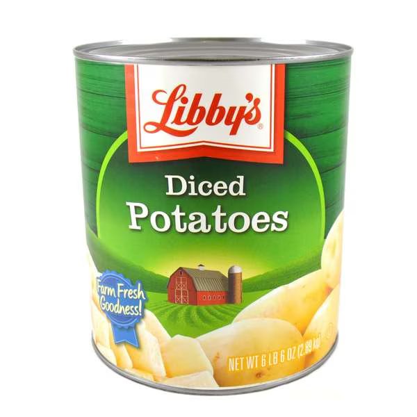 Potato Libby Diced 102 oz., PK6, Libbys, Mfr#: F003710096225