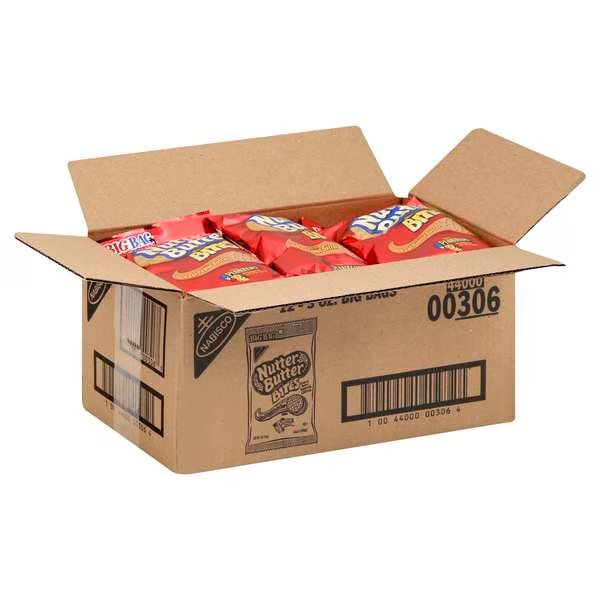 Nabisco Nutterbutter Cookies 3 oz. Bag, PK12, Nabisco, Mfr#: 00306