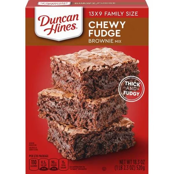 Duncan Hines Chewy Fudge Full Size Brownie 18.3 oz., PK12, Duncan Hines, Mfr#: 4420931131