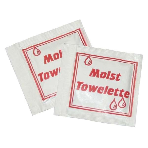 4.75"x6.375" Bulk Individually Wrapped Sealed Moist Towelette, PK1000, Disco, Mfr#: 102