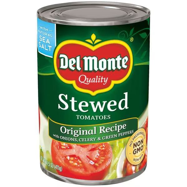Del Monte Original Recipe Stewed Tomato 14.5 oz. Can, PK24, Del Monte, Mfr#: 2001155