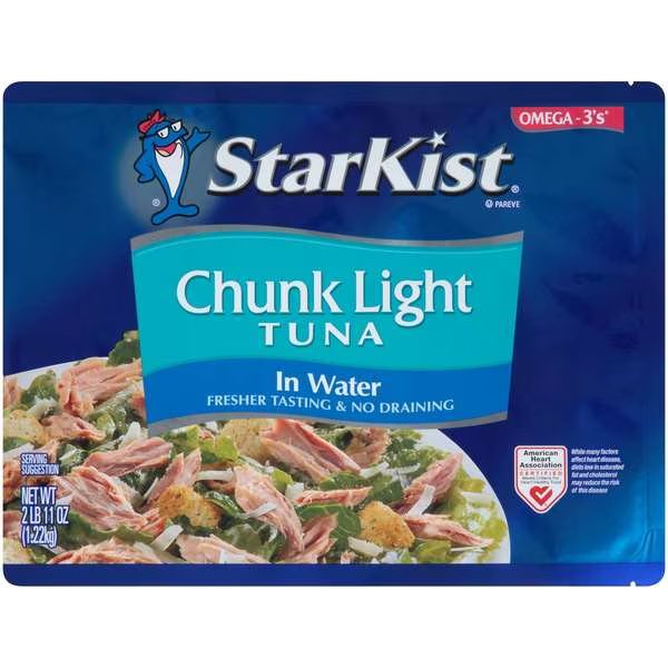 Starkist Light Pouch Chunk Tuna 43 oz., PK6, Starkist, Mfr#: 740110