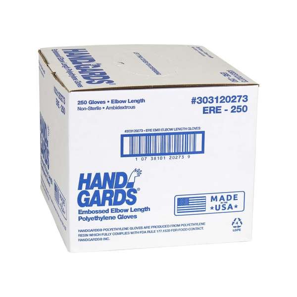 Comfortfit Powder Free Latex Free One Size Embossed Poly Glove, PK1000, Handgards, Mfr#: 303120273
