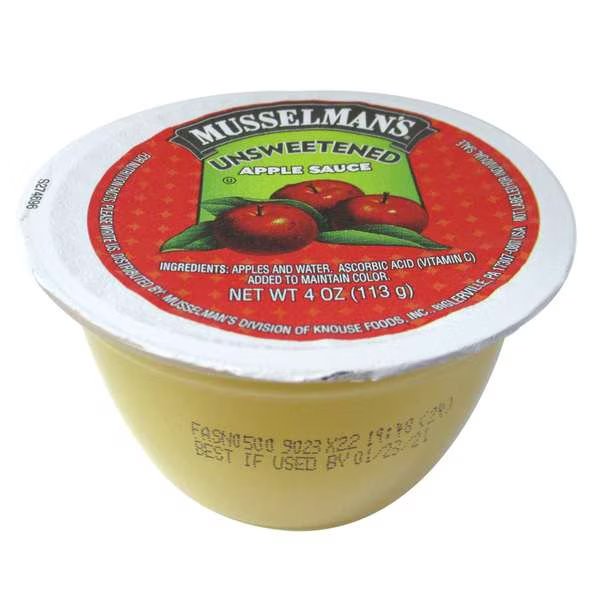 Musselman's Unsweetened Applesauce Cups 4 oz., PK72, Musselmans, Mfr#: FFASN0500MUS01